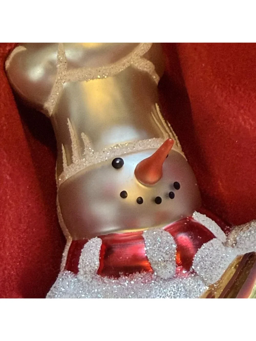 Williams Sonoma Limited Edition Baker Chef Snowman Glass Holiday Ornaments 2005